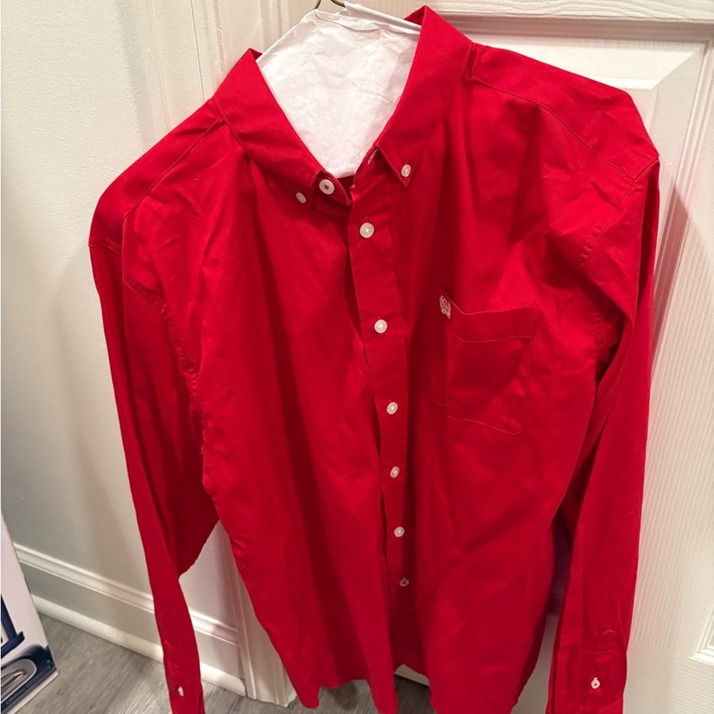 Cinch Red Men's Button-Down